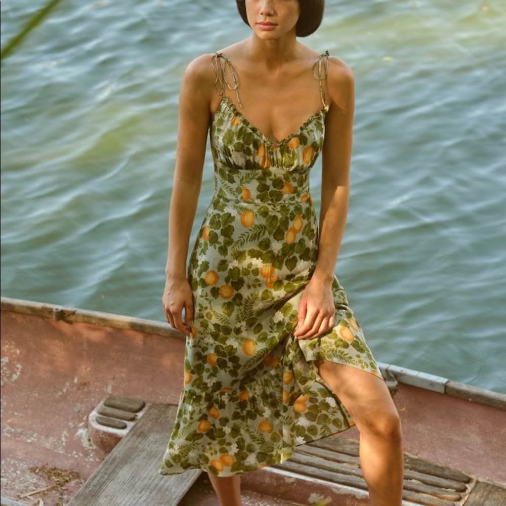 Embry Grove Tie Strap Midi Dress DUPE